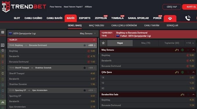TrendBet Sezon Transferleri