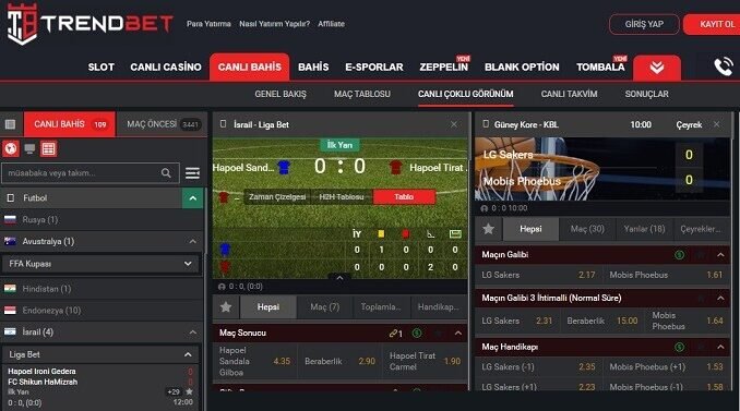 TrendBet Oyun Öncesi Bahis