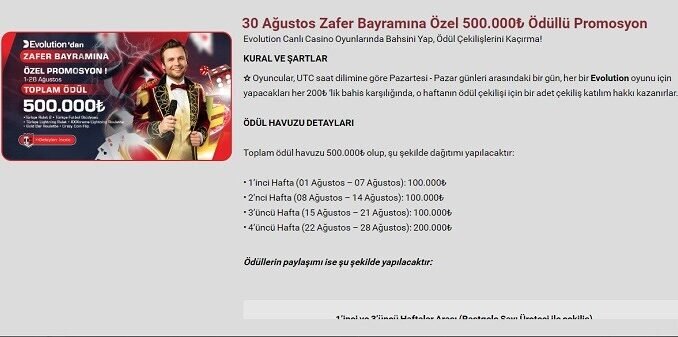 TrendBet Evolution’da Zafer Bayramı Sürprizi