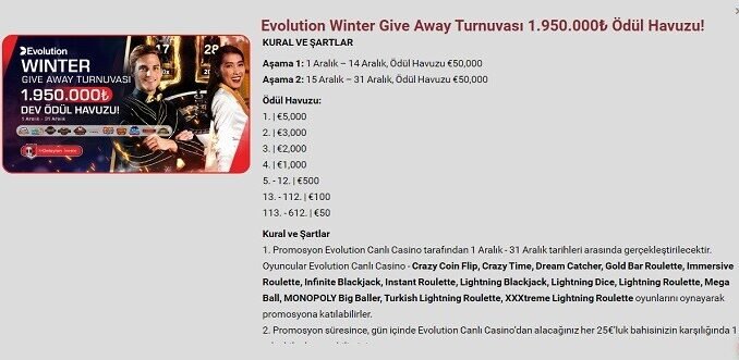 TrendBet Winter Give Away Turnuvası