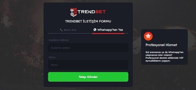 TrendBet Whatsapp