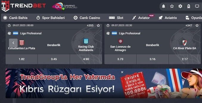 TrendBet Estudiantes Racing Club Maçı Bahis Tahmini