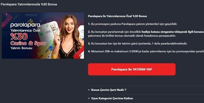 TrendBet Parolapara Yatırım Bonusu